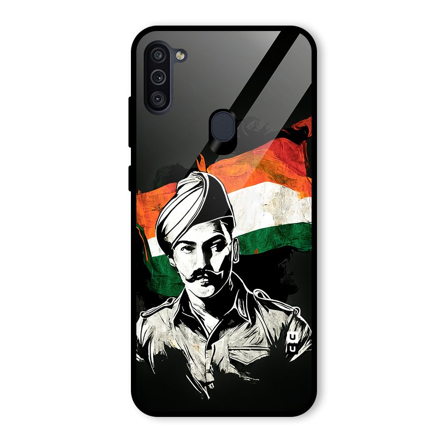 Patriotic Indian Glass Back Case for Galaxy M11