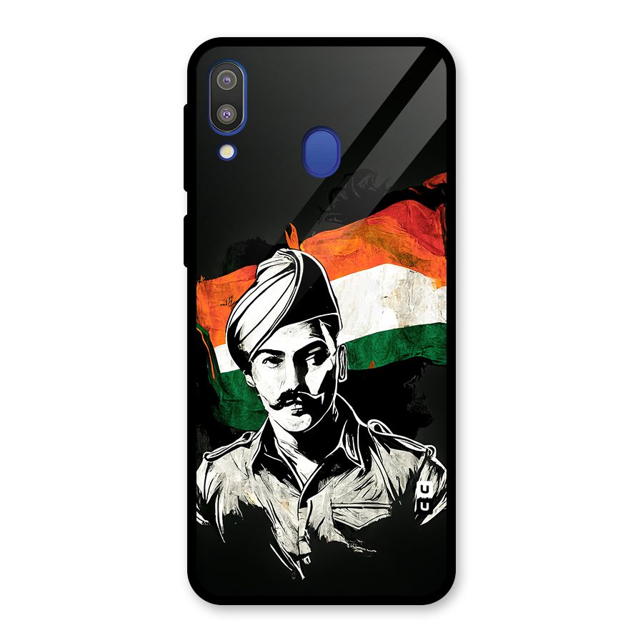 Patriotic Indian Glass Back Case for Galaxy M20