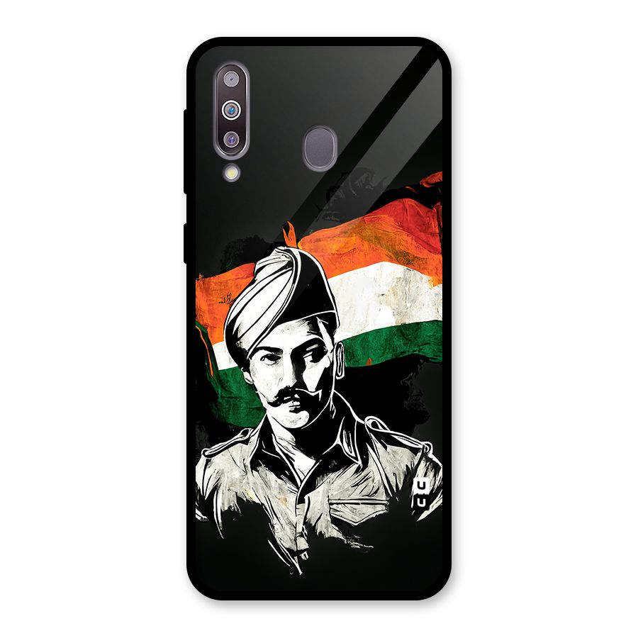 Patriotic Indian Glass Back Case for Galaxy M30