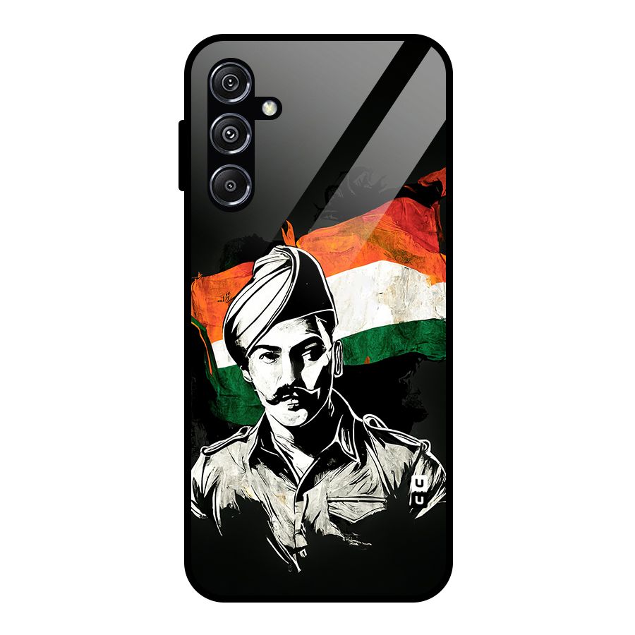 Patriotic Indian Glass Back Case for Galaxy M34 5G