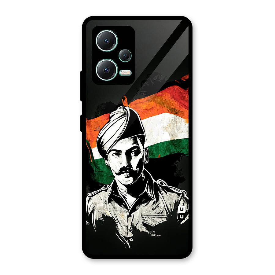 Patriotic Indian Glass Back Case for Redmi Note 12 5G