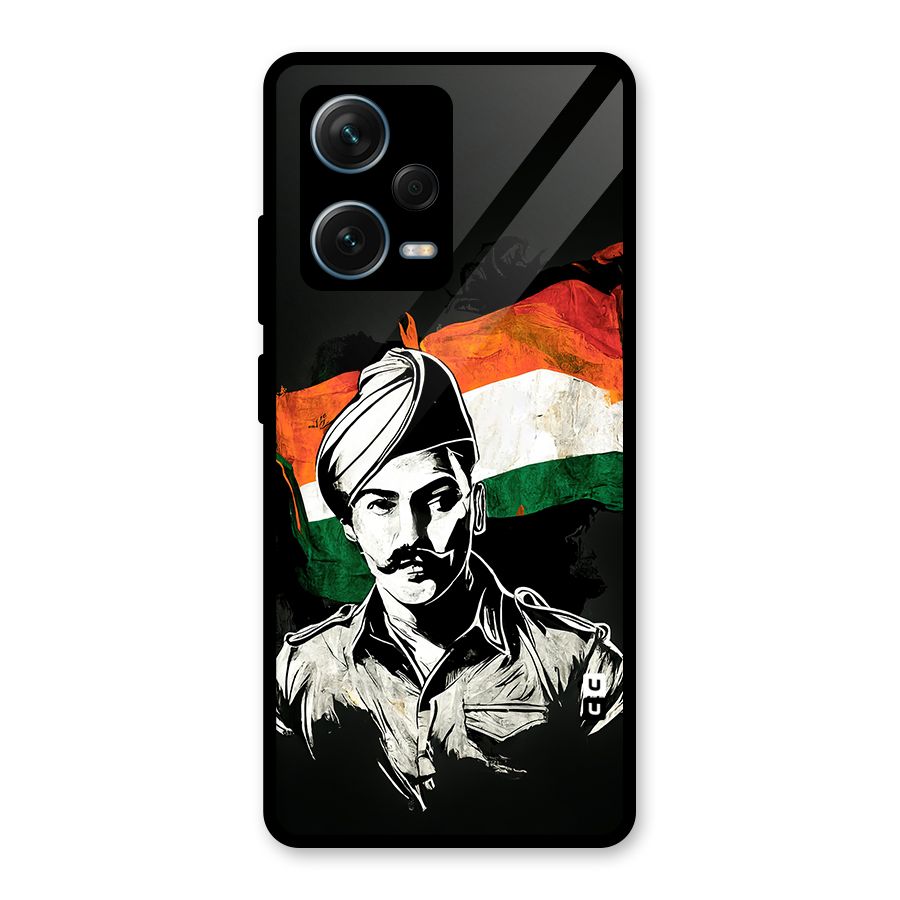 Patriotic Indian Glass Back Case for Redmi Note 12 Pro Plus 5G