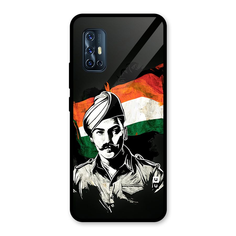 Patriotic Indian Glass Back Case for Vivo V17