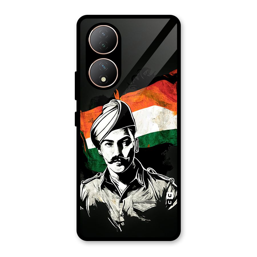 Patriotic Indian Glass Back Case for Vivo Y100A