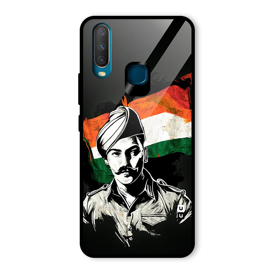 Patriotic Indian Glass Back Case for Vivo Y17