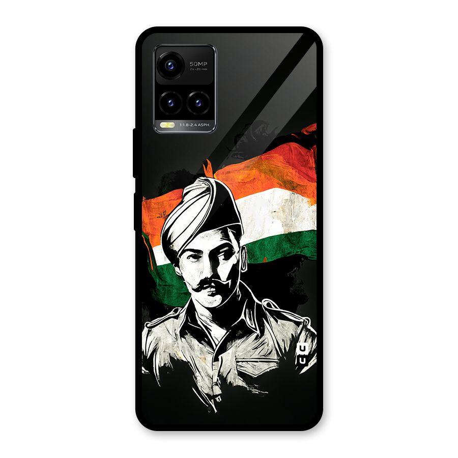 Patriotic Indian Glass Back Case for Vivo Y21T