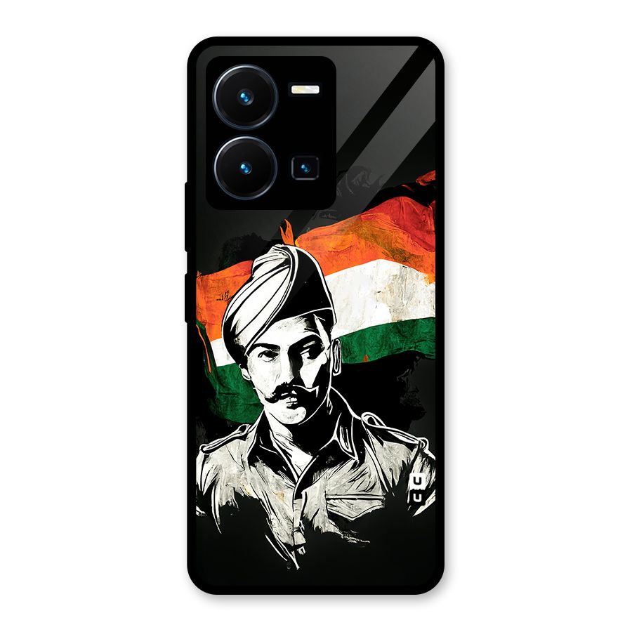 Patriotic Indian Glass Back Case for Vivo Y35