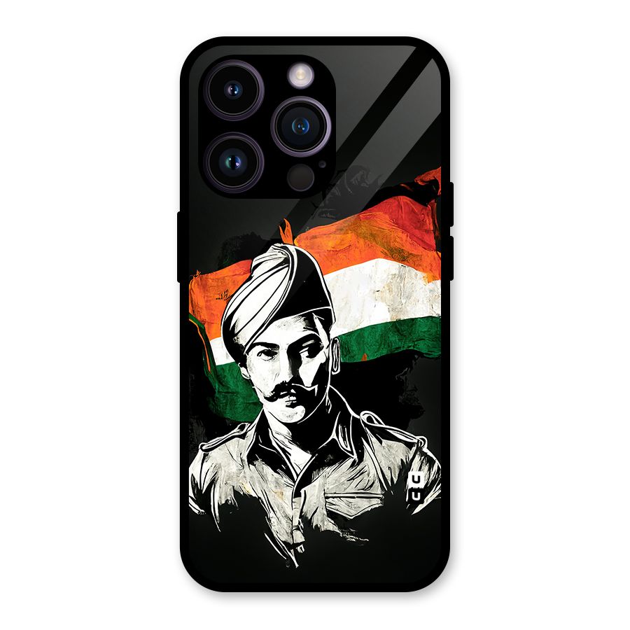 Patriotic Indian Glass Back Case for iPhone 14 Pro