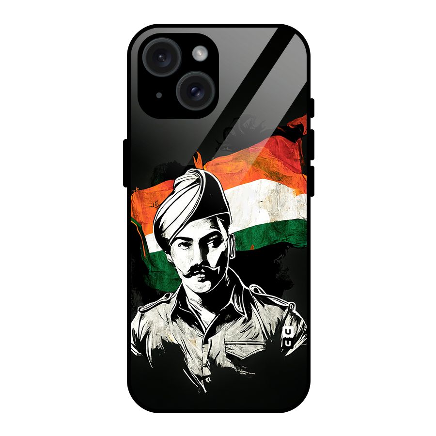 Patriotic Indian Glass Back Case for iPhone 15