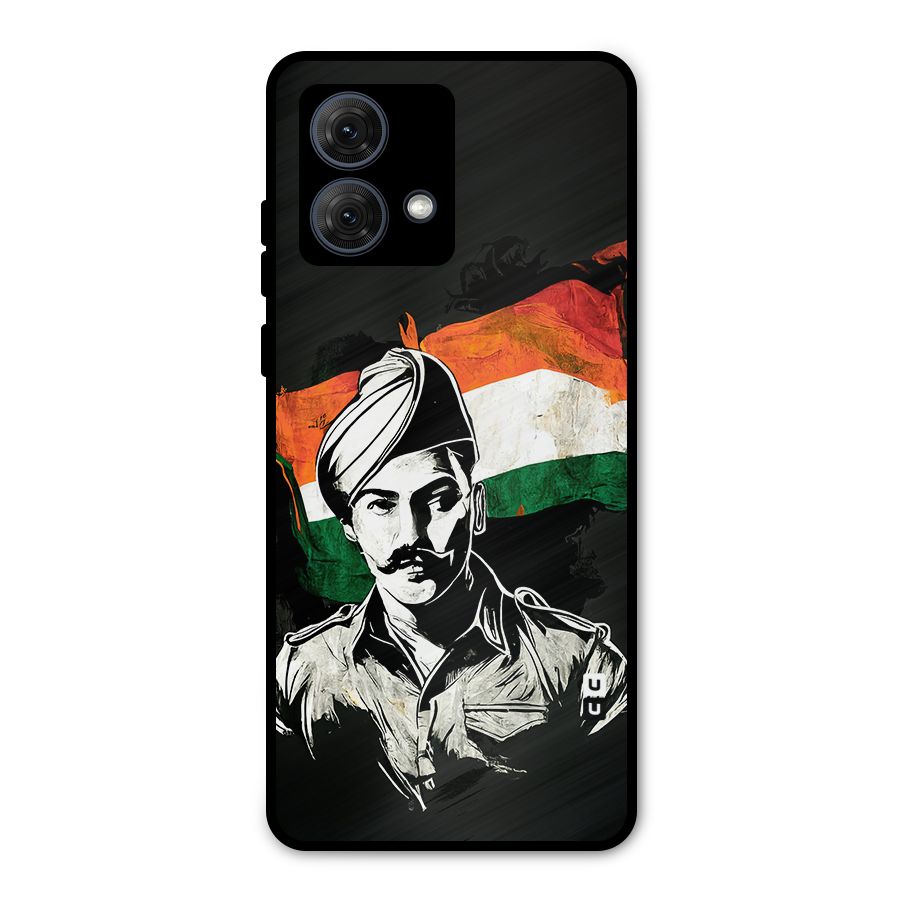 Patriotic Indian Metal Back Case for Moto G84