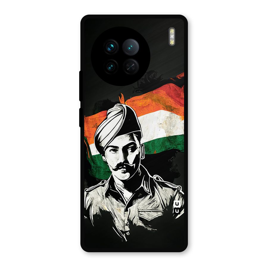 Patriotic Indian Metal Back Case for Vivo X90