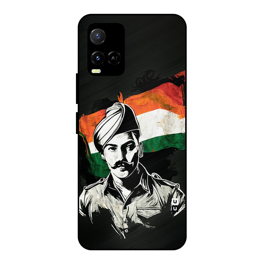 Patriotic Indian Metal Back Case for Vivo Y21G