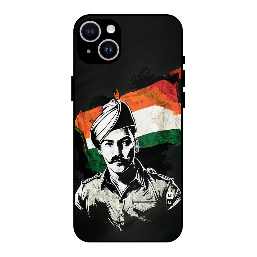 Patriotic Indian Metal Back Case for iPhone 14 Plus