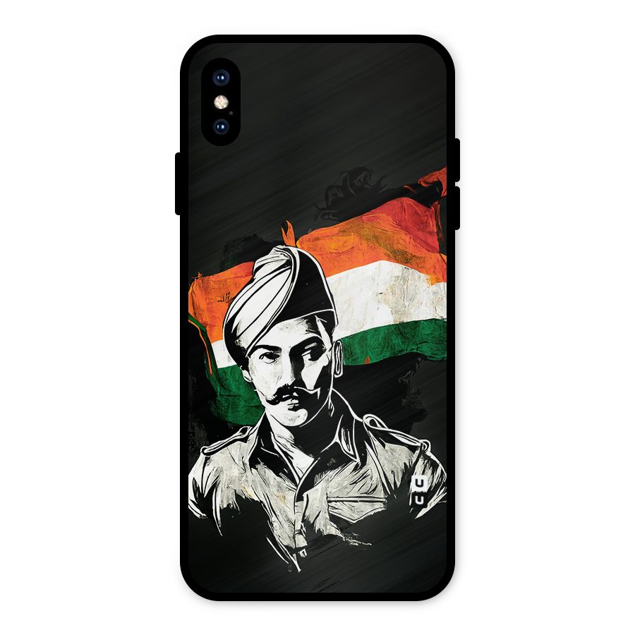 Patriotic Indian Metal Back Case for iPhone XS Max