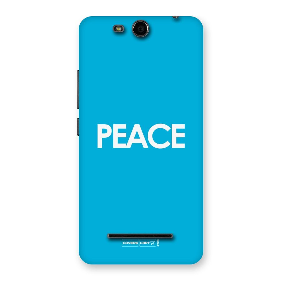 Peace Back Case for Micromax Canvas Juice 3 Q392