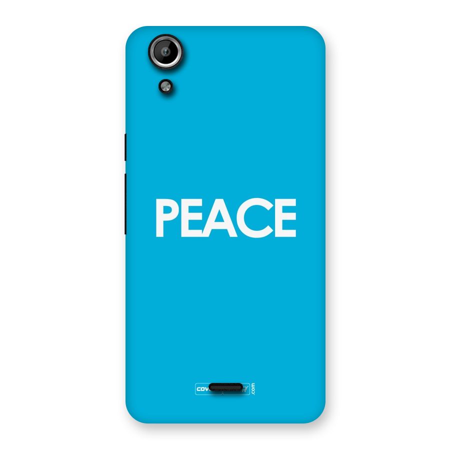 Peace Back Case for Micromax Canvas Selfie Lens Q345