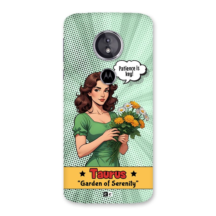 Peaceful Taurus Back Case for Moto E5