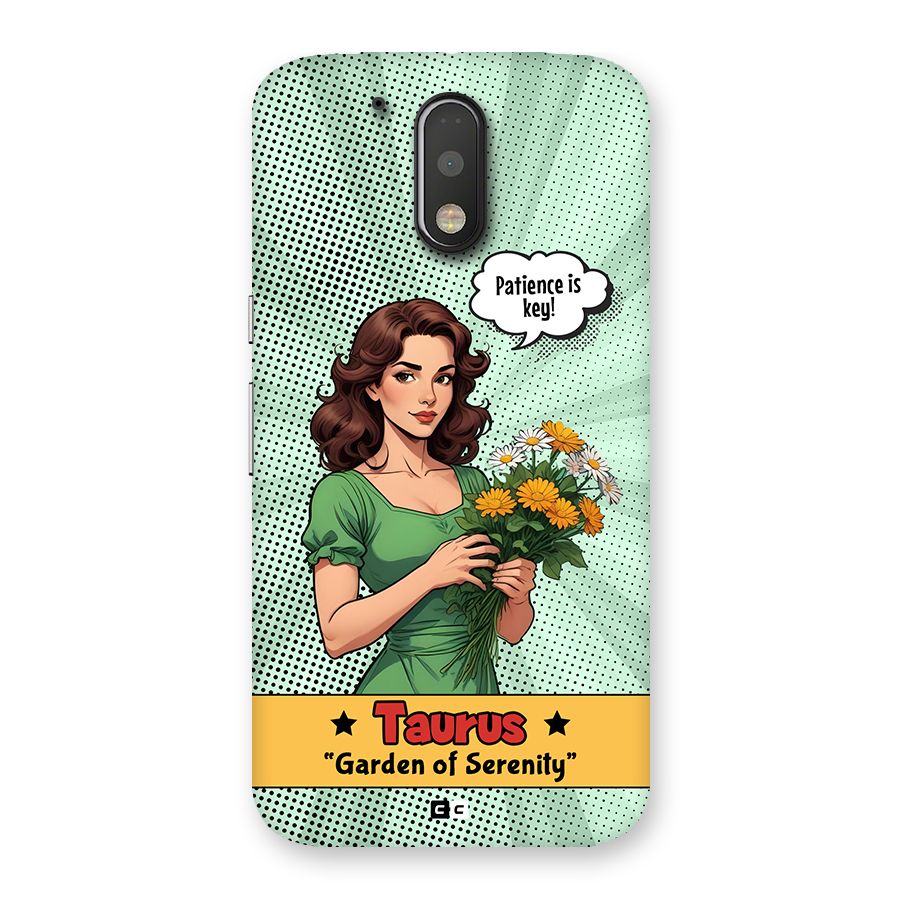 Peaceful Taurus Back Case for Moto G4