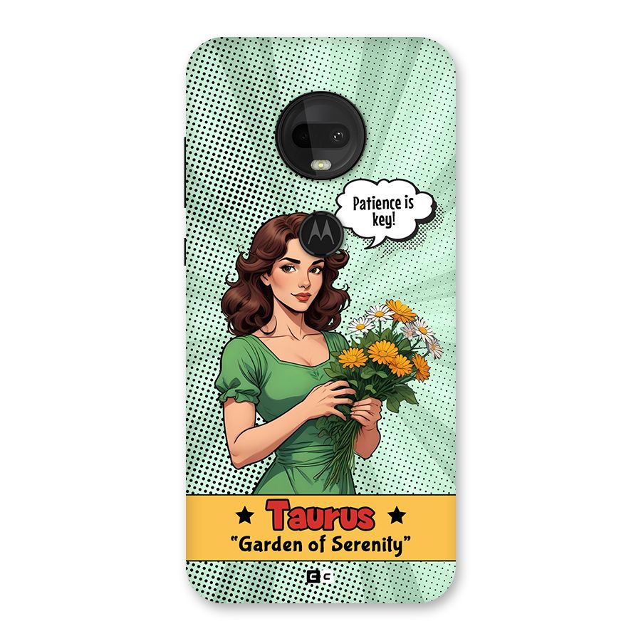 Peaceful Taurus Back Case for Moto G7