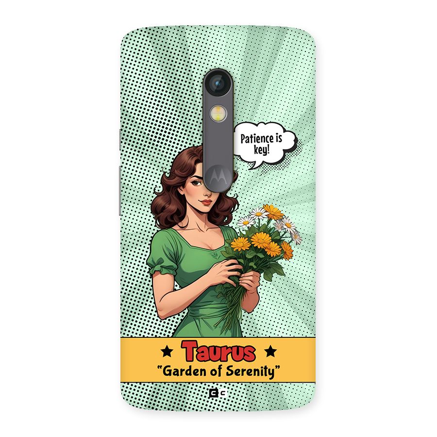 Peaceful Taurus Back Case for Moto X Play