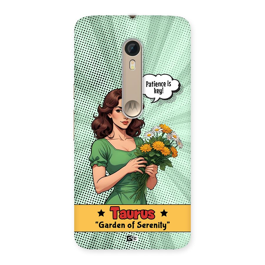 Peaceful Taurus Back Case for Moto X Style