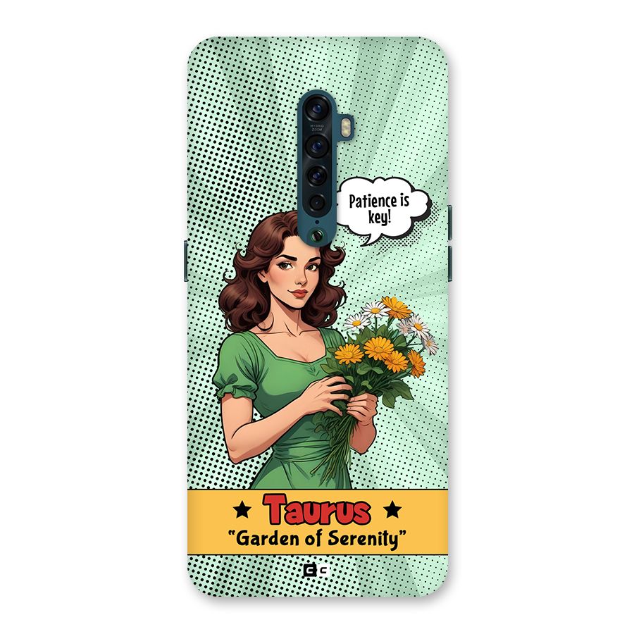 Peaceful Taurus Back Case for Oppo Reno2