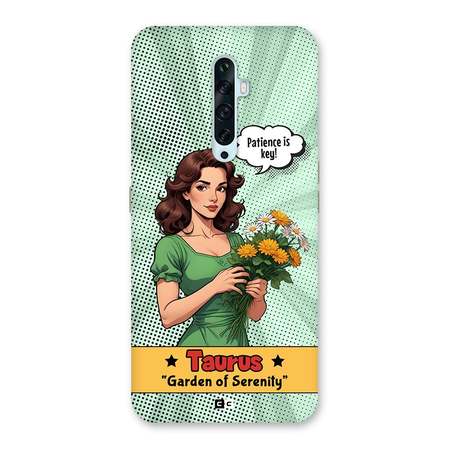Peaceful Taurus Back Case for Oppo Reno2 F