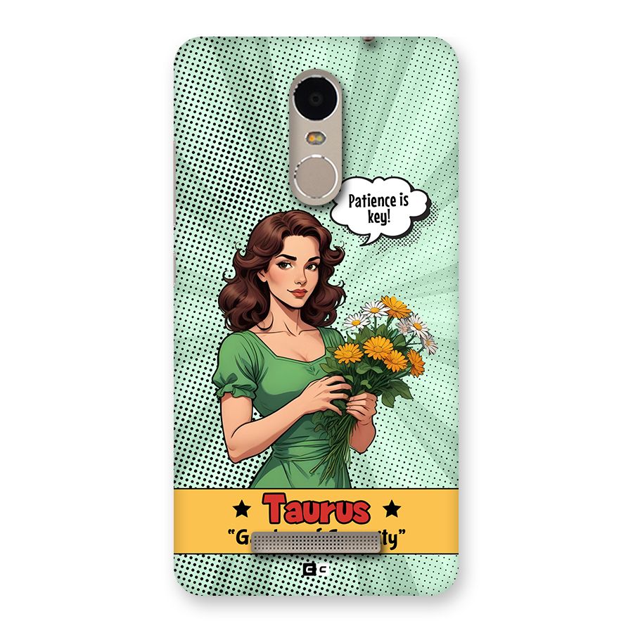 Peaceful Taurus Back Case for Redmi Note 3