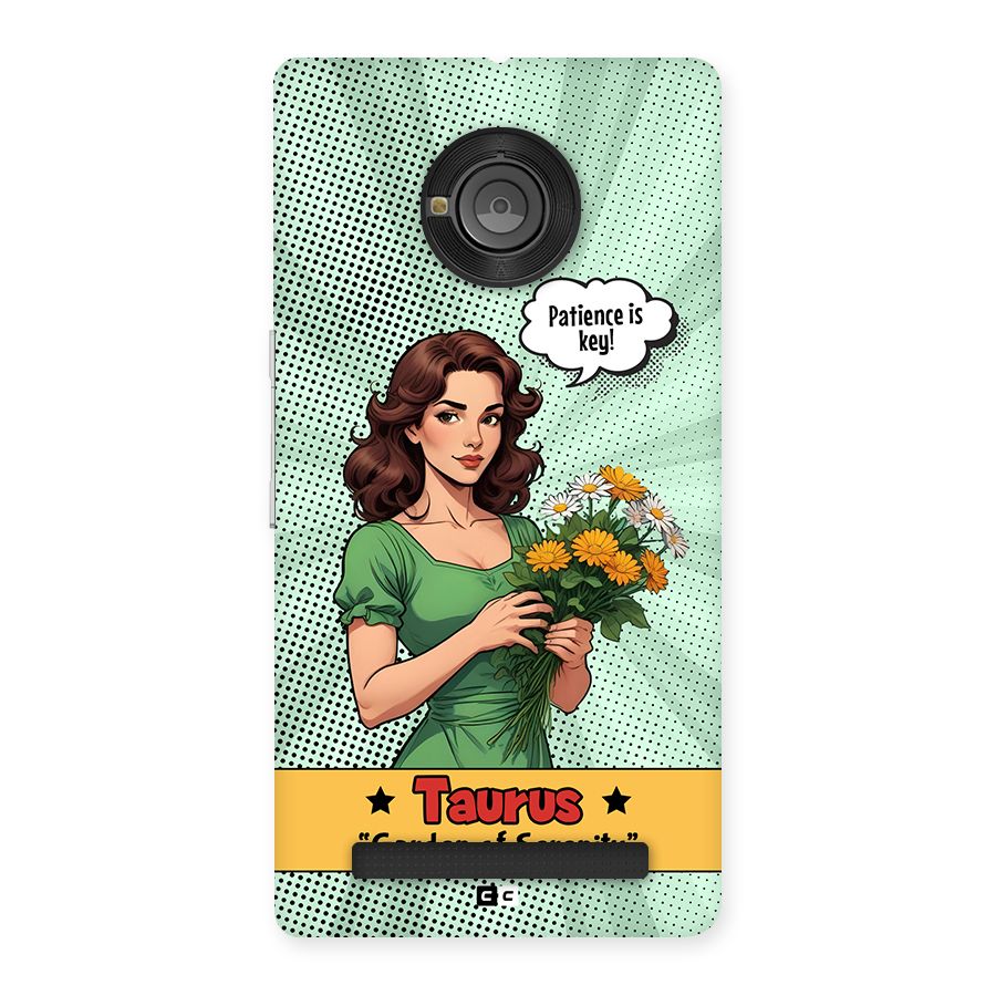 Peaceful Taurus Back Case for Yuphoria