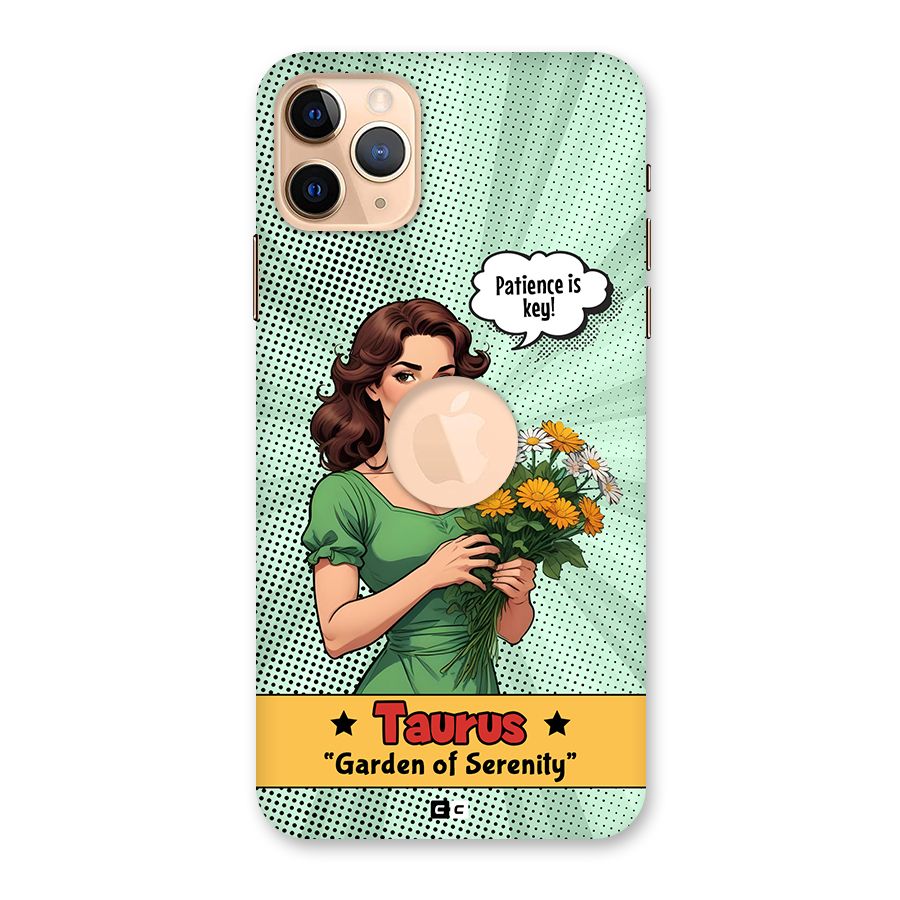 Peaceful Taurus Back Case for iPhone 11 Pro Max Logo Cut