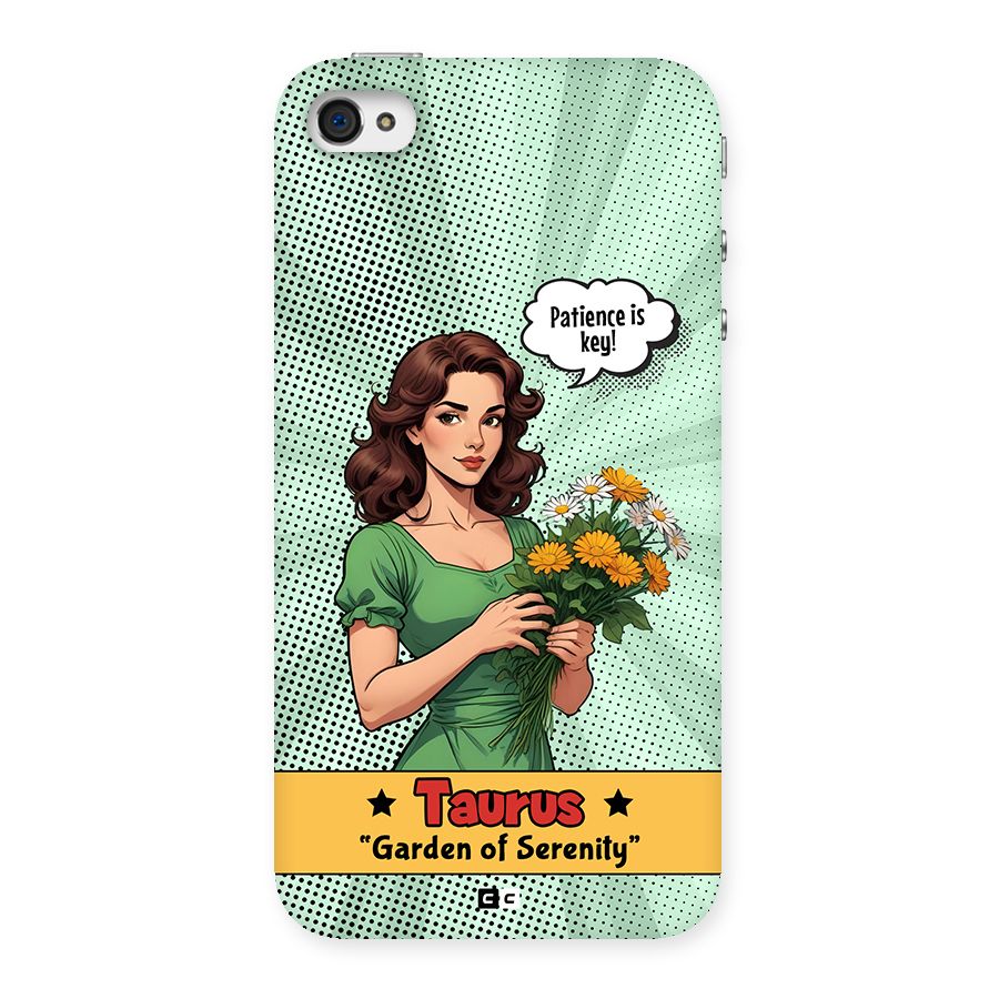 Peaceful Taurus Back Case for iPhone 4 4s