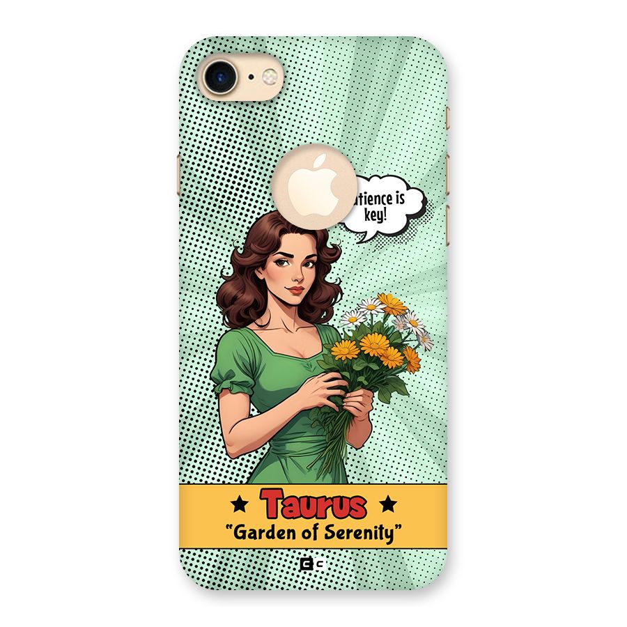 Peaceful Taurus Back Case for iPhone 7 Logo Cut