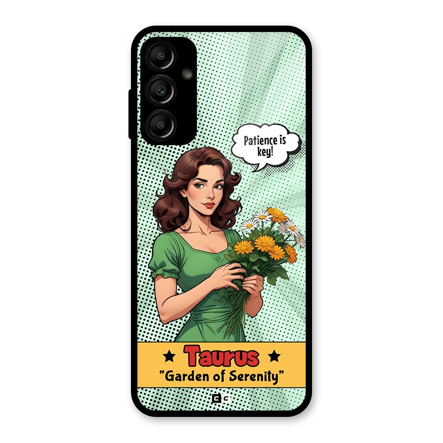 Peaceful Taurus Glass Back Case for Galaxy A14 5G