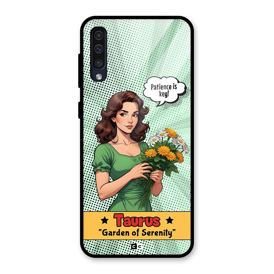 Peaceful Taurus Glass Back Case for Galaxy A30s
