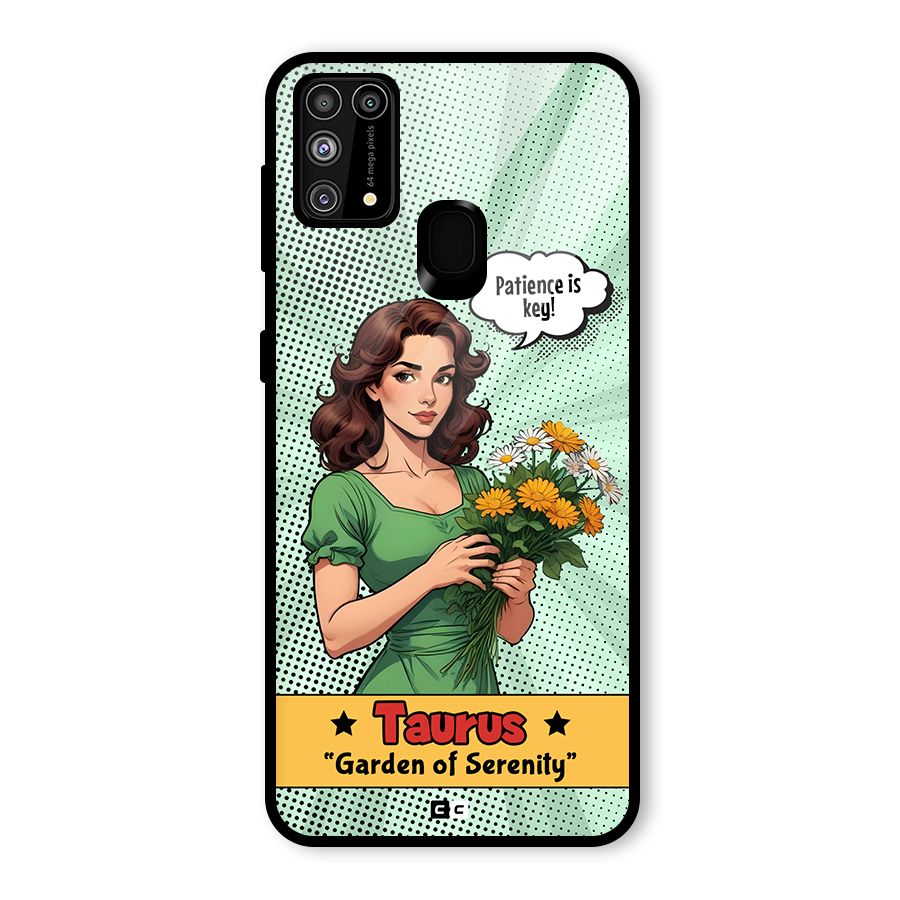 Peaceful Taurus Glass Back Case for Galaxy F41