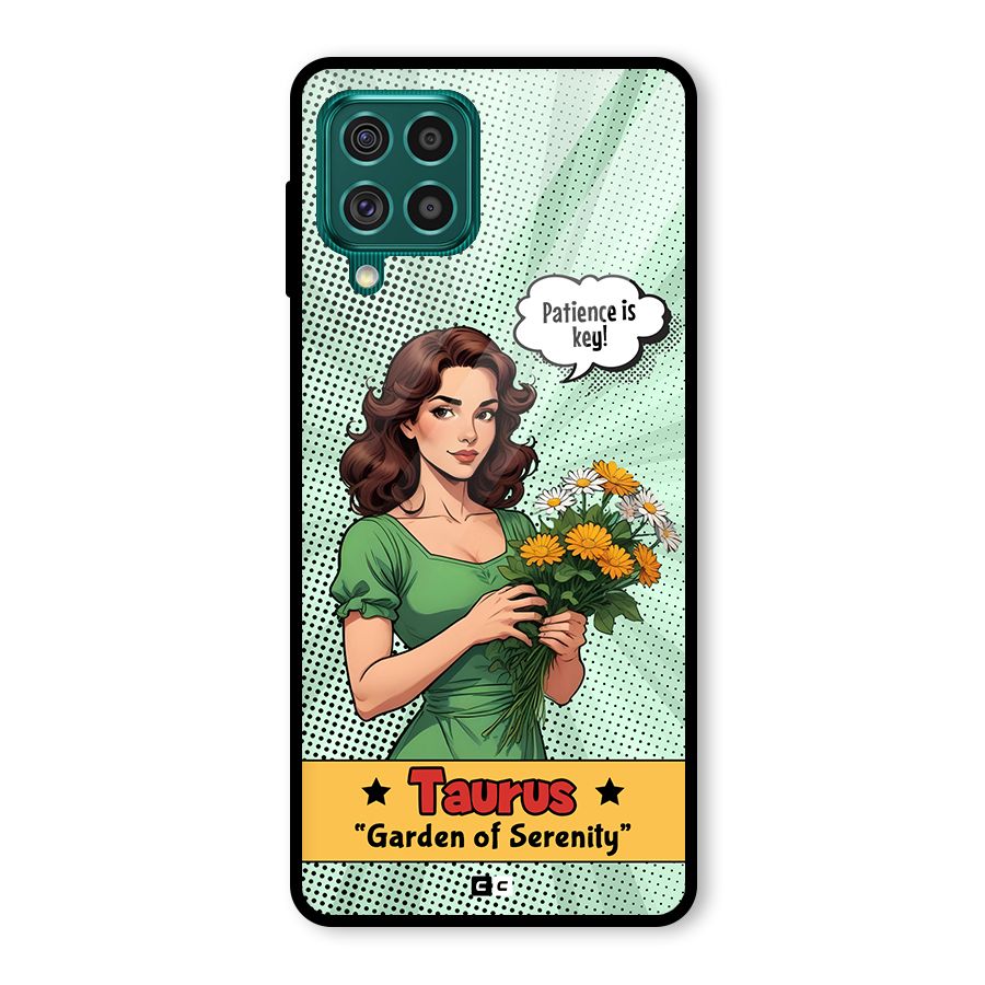 Peaceful Taurus Glass Back Case for Galaxy F62