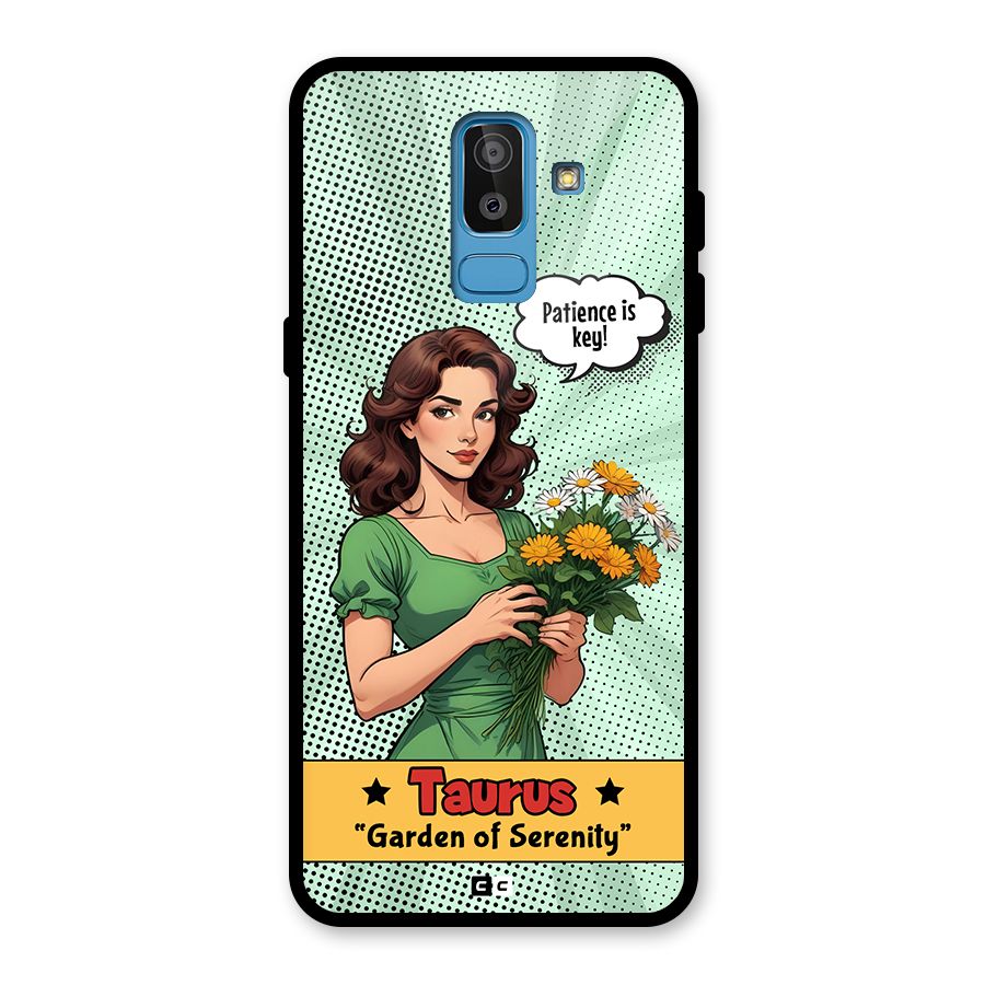 Peaceful Taurus Glass Back Case for Galaxy J8