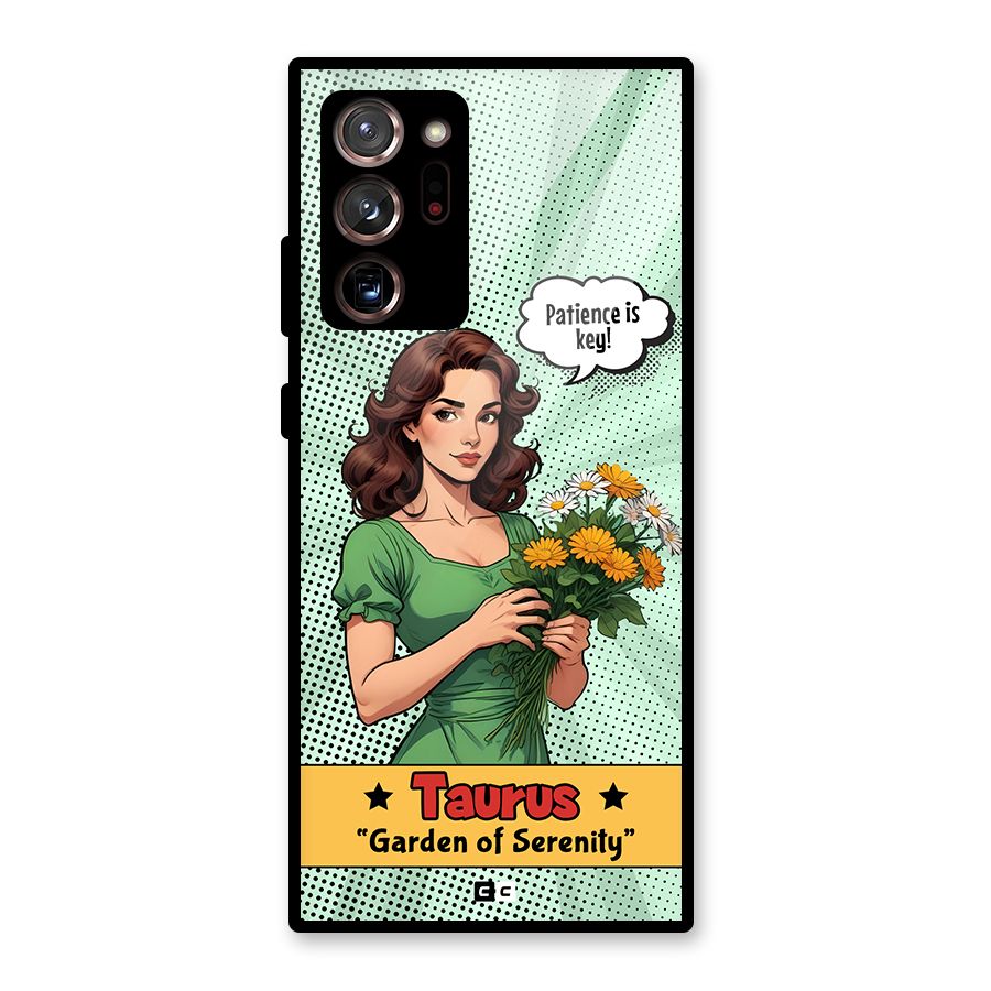 Peaceful Taurus Glass Back Case for Galaxy Note 20 Ultra