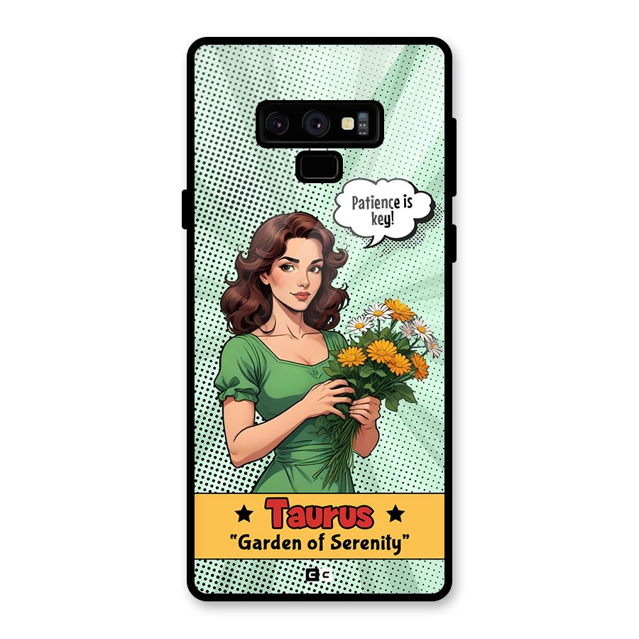 Peaceful Taurus Glass Back Case for Galaxy Note 9