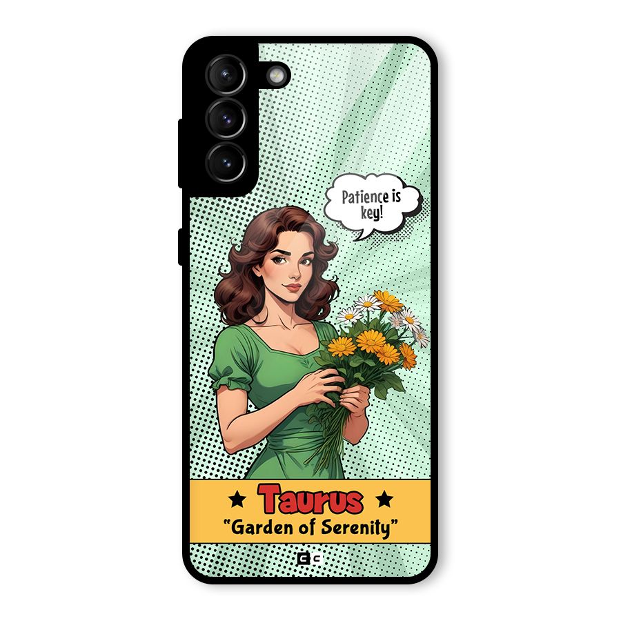 Peaceful Taurus Glass Back Case for Galaxy S21 Plus