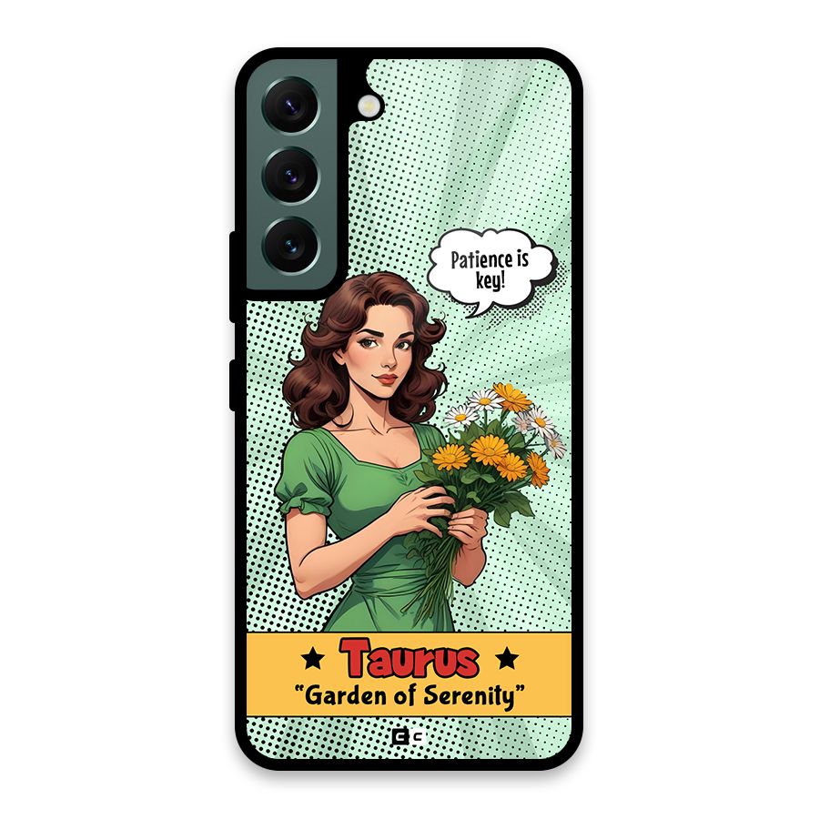 Peaceful Taurus Glass Back Case for Galaxy S22 5G