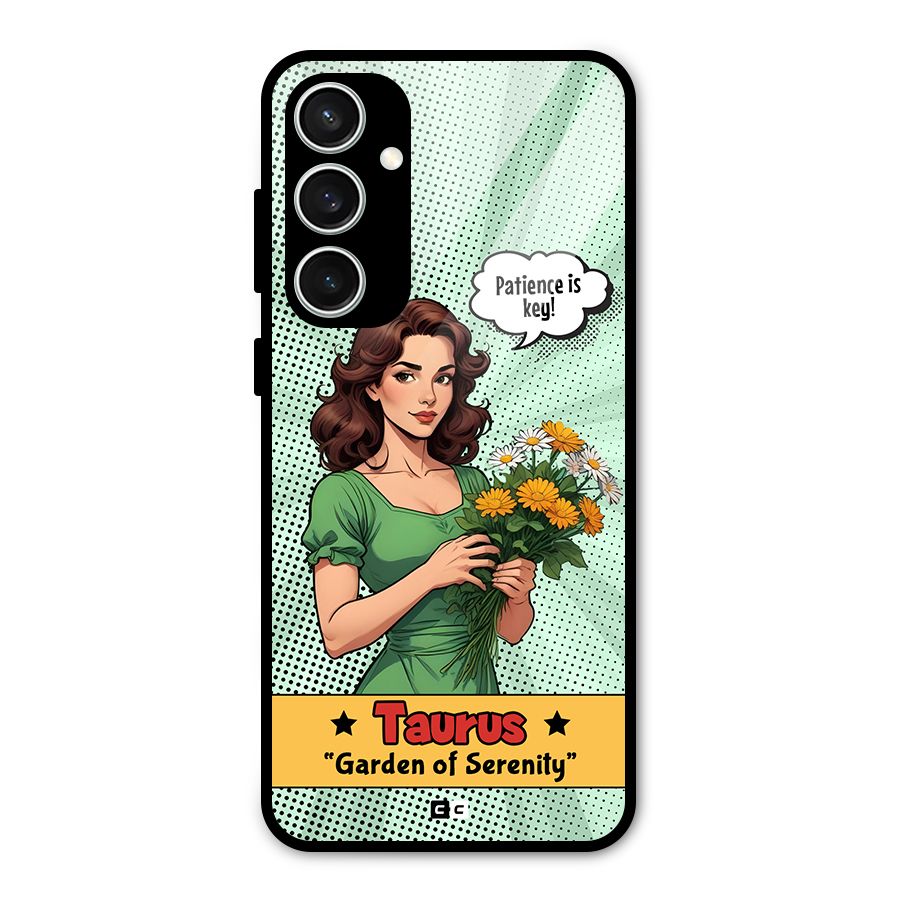 Peaceful Taurus Glass Back Case for Galaxy S23 FE