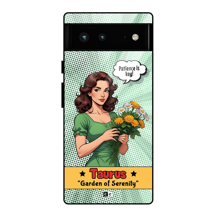 Peaceful Taurus Glass Back Case for Google Pixel 6