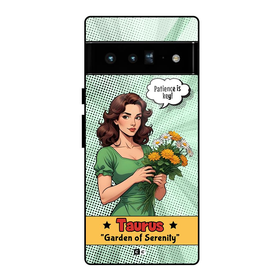 Peaceful Taurus Glass Back Case for Google Pixel 6 Pro