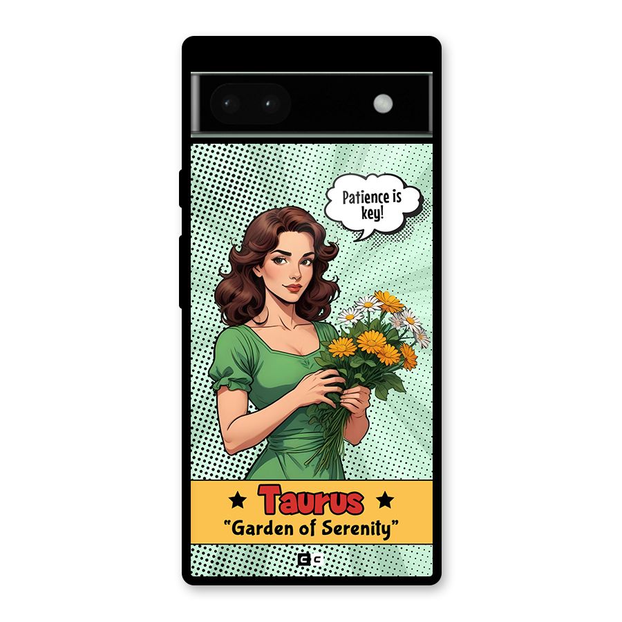 Peaceful Taurus Glass Back Case for Google Pixel 6a