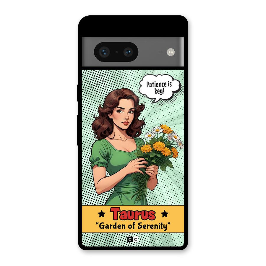 Peaceful Taurus Glass Back Case for Google Pixel 7