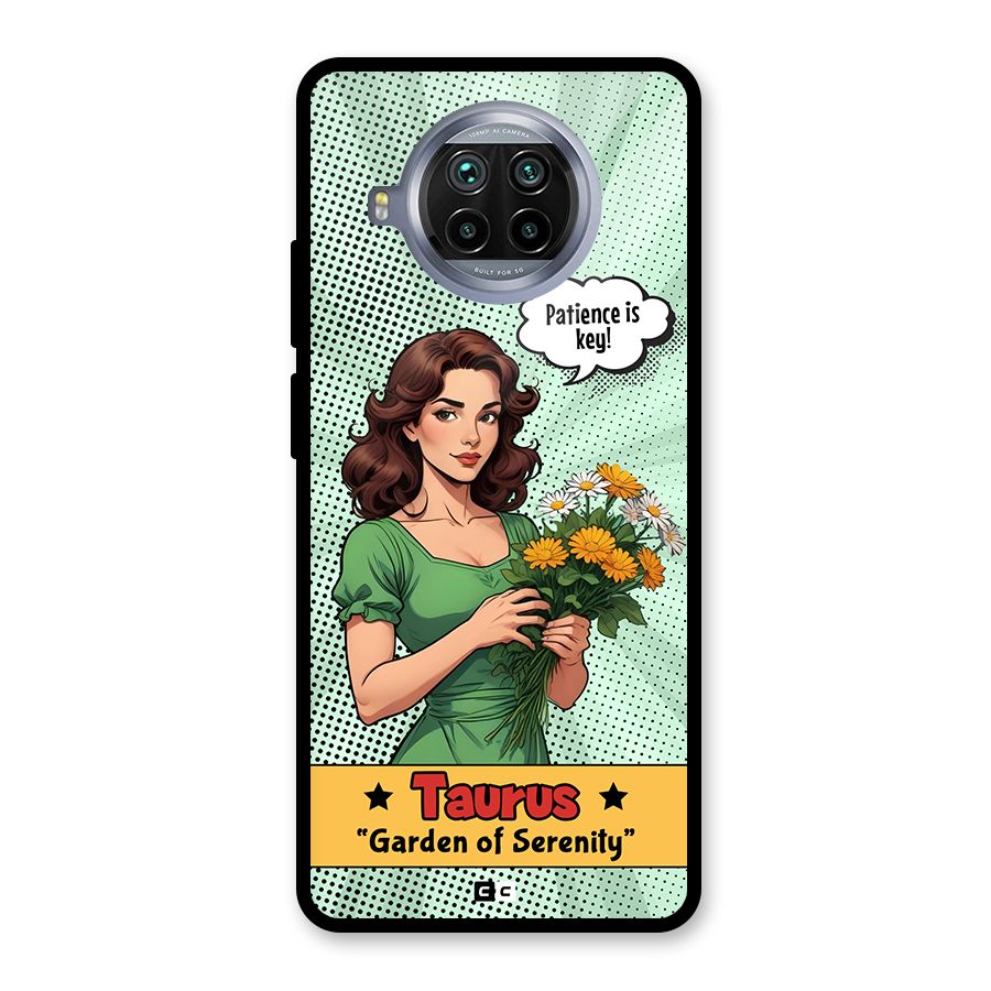 Peaceful Taurus Glass Back Case for Mi 10i