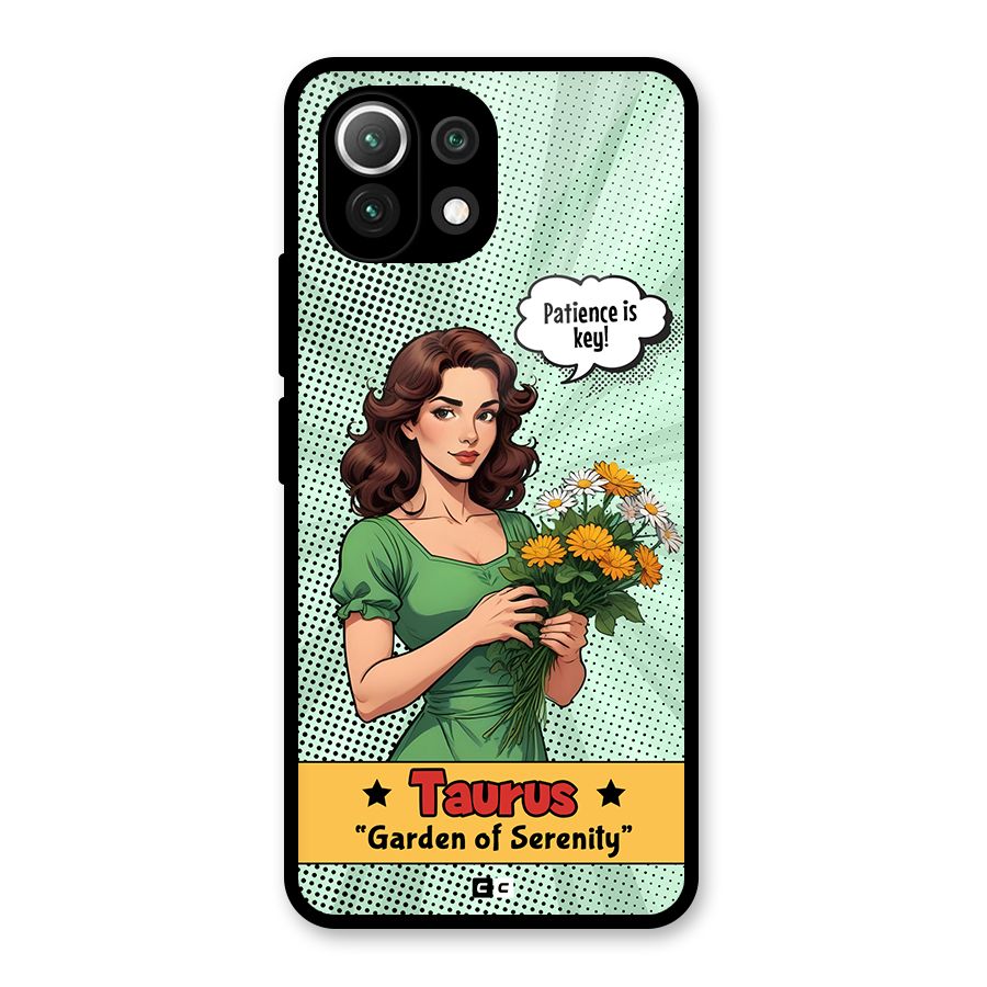 Peaceful Taurus Glass Back Case for Mi 11 Lite NE 5G