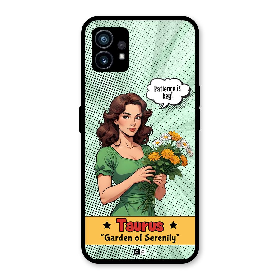 Peaceful Taurus Glass Back Case for Nothing Phone 1