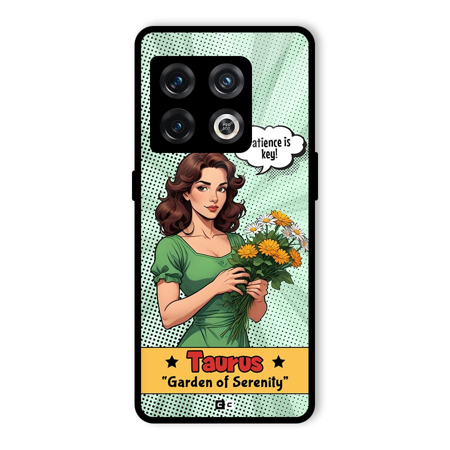 Peaceful Taurus Glass Back Case for OnePlus 10 Pro 5G